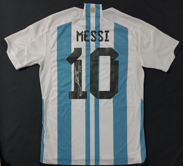 Jersey de Lionel Messi con autógrafo