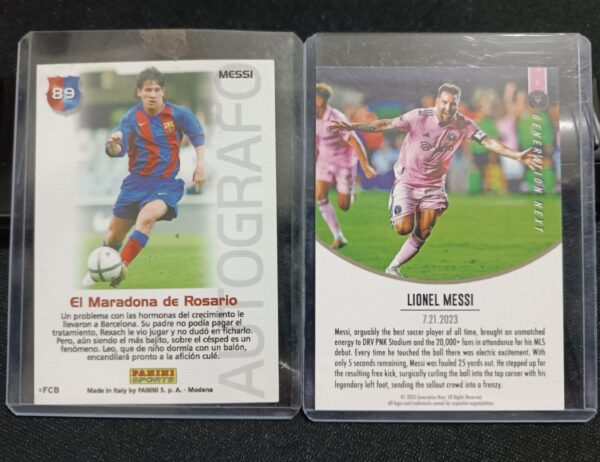 Set de dos tarjetas de Lionel Messi - Image 2