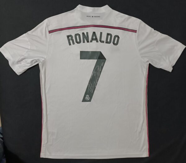 Jersey de Cristiano Ronaldo con autógrafo